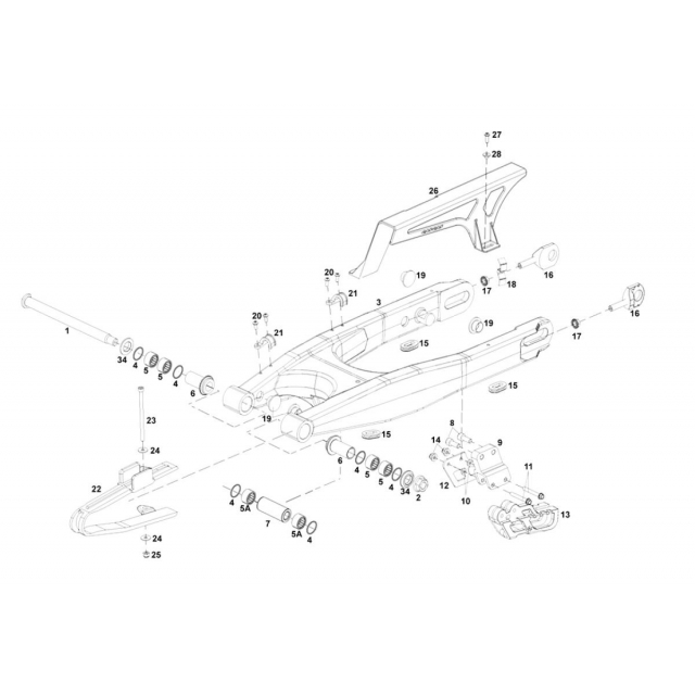 Prowadnica łańcucha GasGas EC 250 - 300 BE420002511